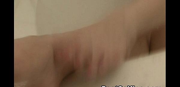  Filming My Hot Blonde Neighbor Naked In Bath